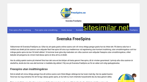 Svenska-freespins similar sites