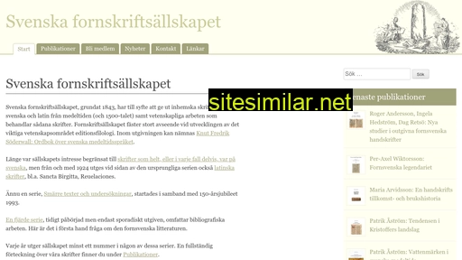svenskafornskriftsallskapet.se alternative sites