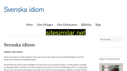 Svenskaidiom similar sites