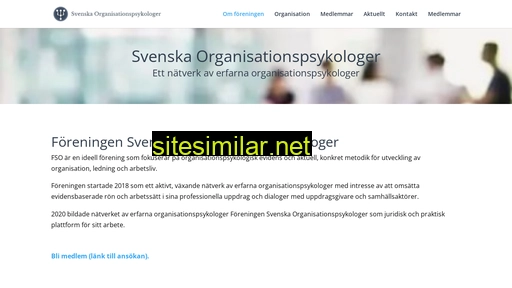 Svenskaorganisationspsykologer similar sites