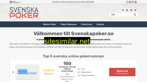 svenskapoker.se alternative sites