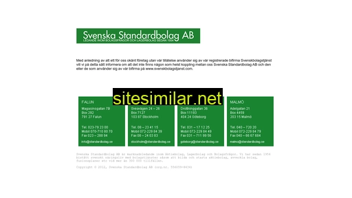 svenskbolagstjanst.se alternative sites