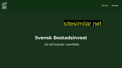 Svenskbostadsinvest similar sites
