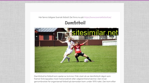 svenskdamfotboll.se alternative sites