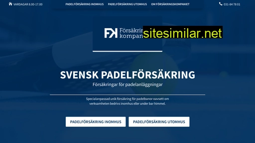svenskpadelforsakring.se alternative sites
