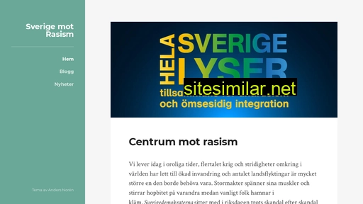 sverigemotrasism.se alternative sites