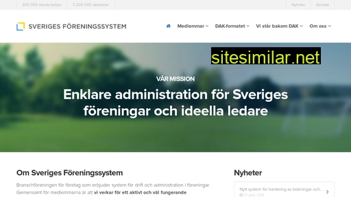 sverigesforeningssystem.se alternative sites