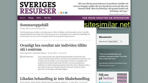 Sverigesresurser similar sites