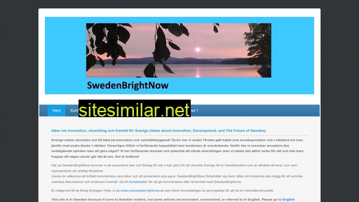 swedenbrightnow.se alternative sites