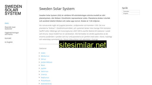 swedensolarsystem.se alternative sites