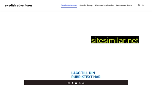 Swedishadventures similar sites