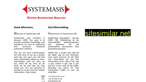 systemasis.se alternative sites