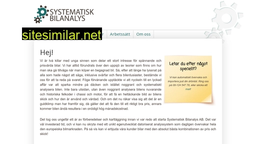 systematisk-bilanalys.se alternative sites