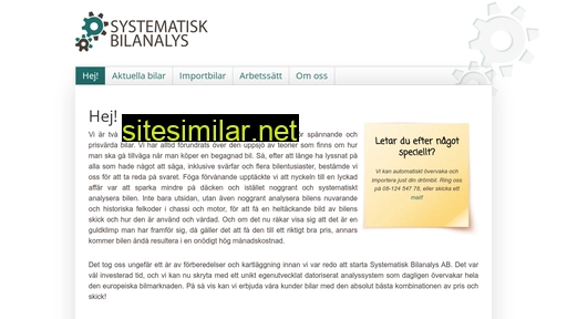systematiskbilanalys.se alternative sites