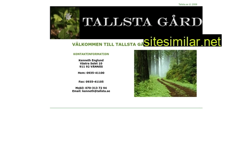 tallsta.se alternative sites