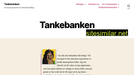tankebanken.se alternative sites