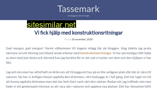 tassemark.se alternative sites