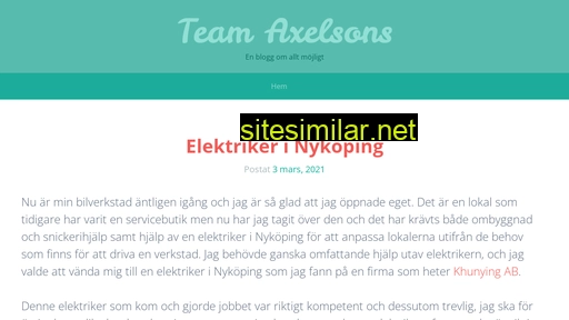 teamaxelsons.se alternative sites