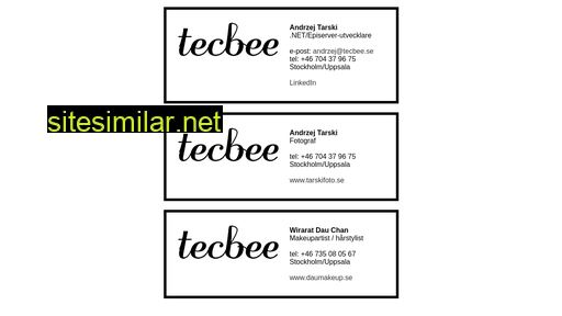 Tecbee similar sites