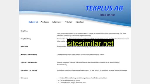 Tekplus similar sites
