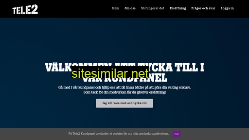 tele2kundpanel.se alternative sites