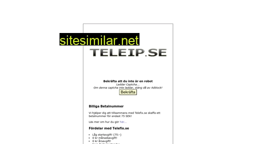 teleip.se alternative sites