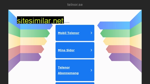 telnor.se alternative sites