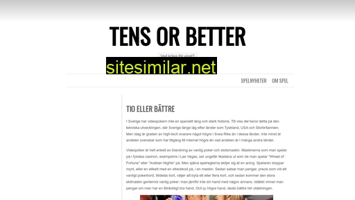 tensorbetter.se alternative sites