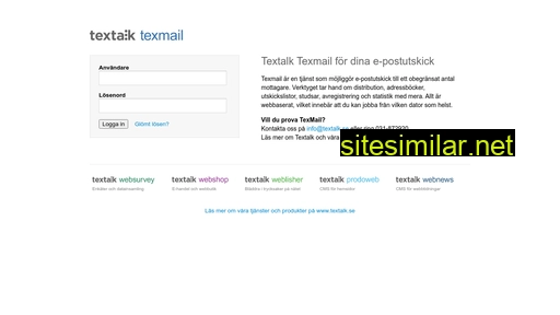 texmail.se alternative sites