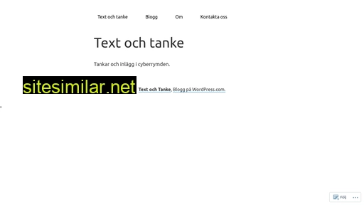 textochtanke.se alternative sites
