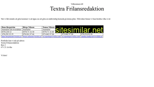 Textra similar sites