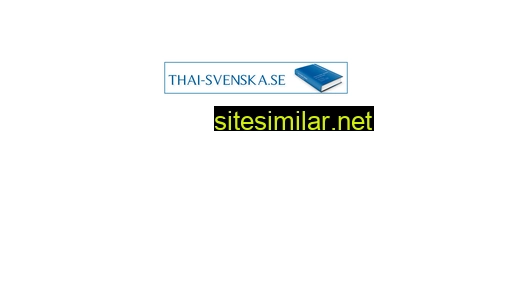 Thai-svenska similar sites