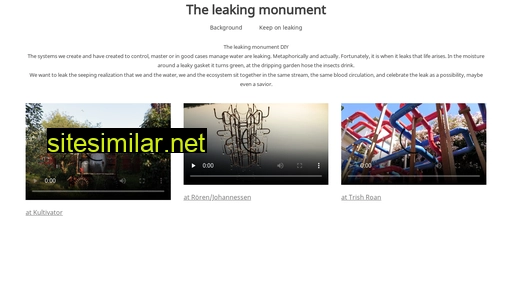 theleakingmonument.se alternative sites