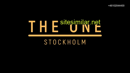 theonestockholm.se alternative sites