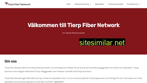 tierpfibernetwork.se alternative sites