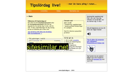tipslordag.se alternative sites