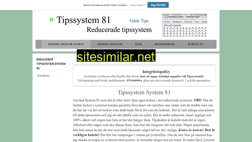 tipssystem81.se alternative sites