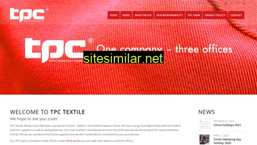 Tpctextile similar sites
