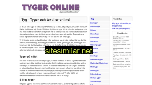 tyger-online.se alternative sites