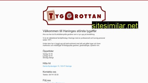 tyg-grottan.se alternative sites