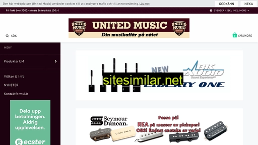 unitedmusic.se alternative sites