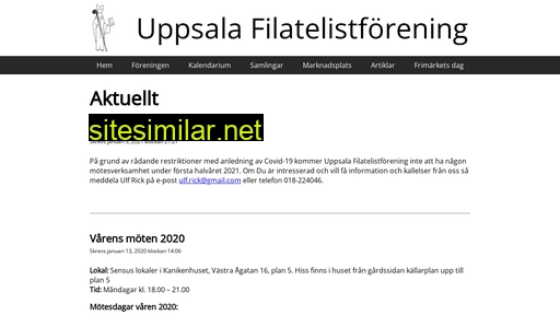 Uppsalafilatelistforening similar sites