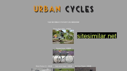 urbancycles.se alternative sites