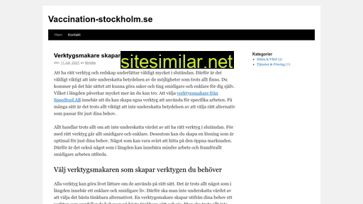 vaccination-stockholm.se alternative sites