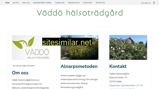 vaddohalsotradgard.se alternative sites