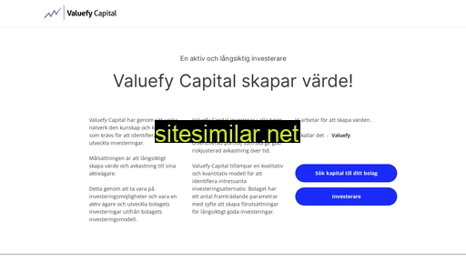 valuefycapital.se alternative sites