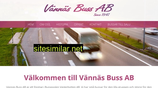 vannasbuss.se alternative sites