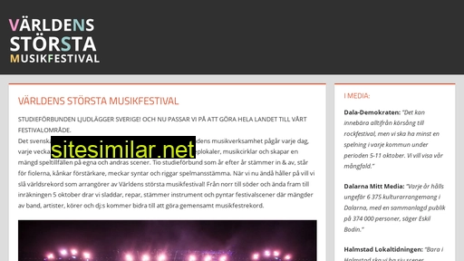 varldensstorstamusikfestival.se alternative sites