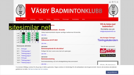 vasbybadminton.se alternative sites