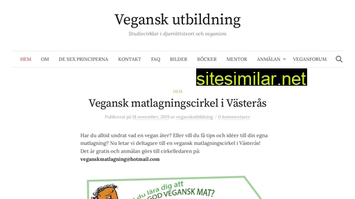 Veganskutbildning similar sites